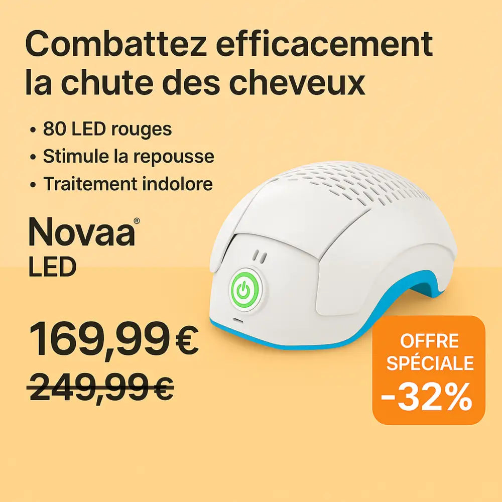 Casque LED Anti-Chute Cheveux & Repousse | Novaa® LED