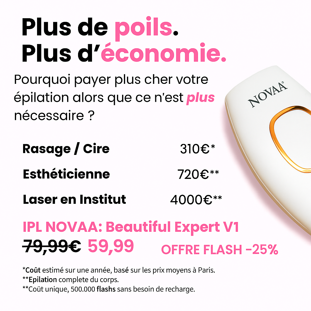 Épilateur IPL Novaa® – Épilation Définitive Corps & Visage