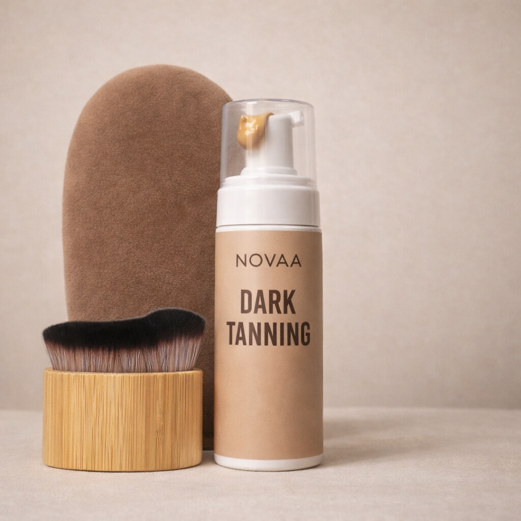 Set Mousse Bronzante Instantanée | Novaa® Dark Tanning