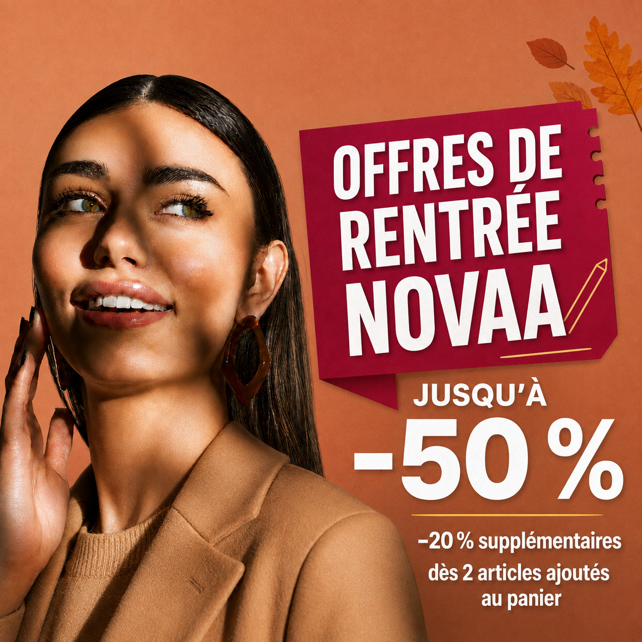 Offre de rentrée novaa jusqu'à -50%