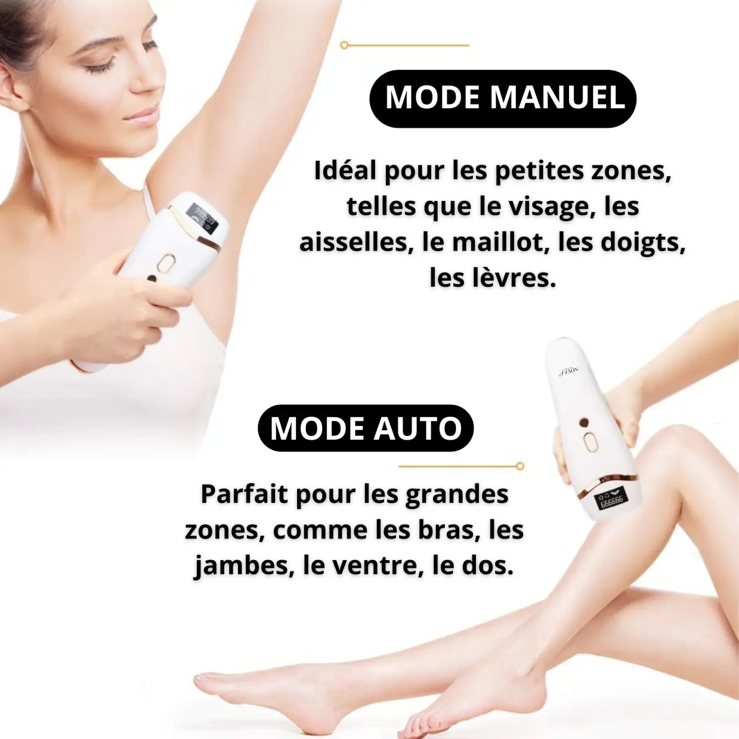 Épilateur des poils IPL Dernière Génération pour Corps | Novaa® Beautiful Expert V2