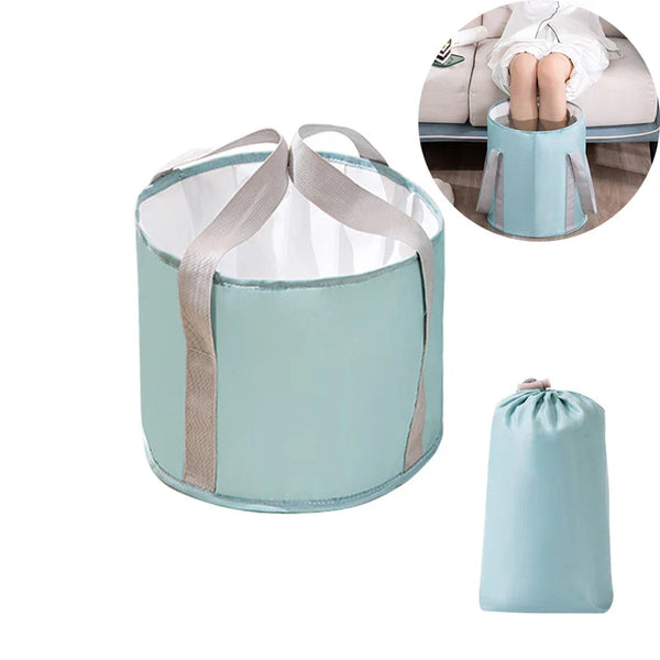 Bassin Pliable pour Pieds - Spa Ionique Détox avec Poignées
