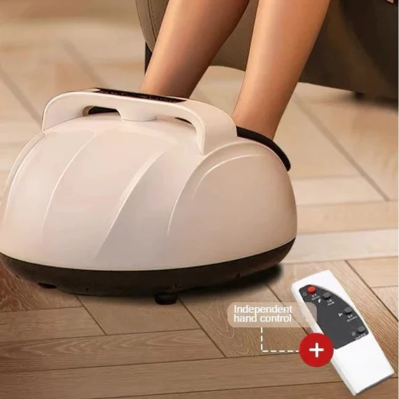 Appareil de Massage des Pieds - Compression Airbag, Chauffage & Pétrissage avec Poignée