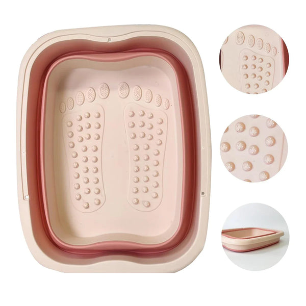 Bain de Pieds Pliable - Portable avec Préservation de la Chaleur et Stockage Facile