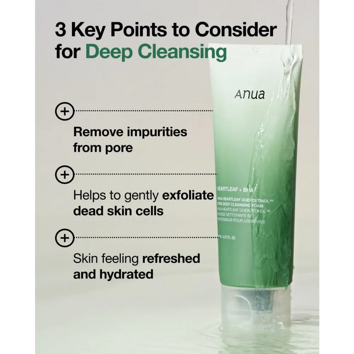 Anua Duo Double Nettoyage: Huile + Mousse Heartleaf – 200 + 150 ml - Double Cleansing Duo Set - Novaa skin care