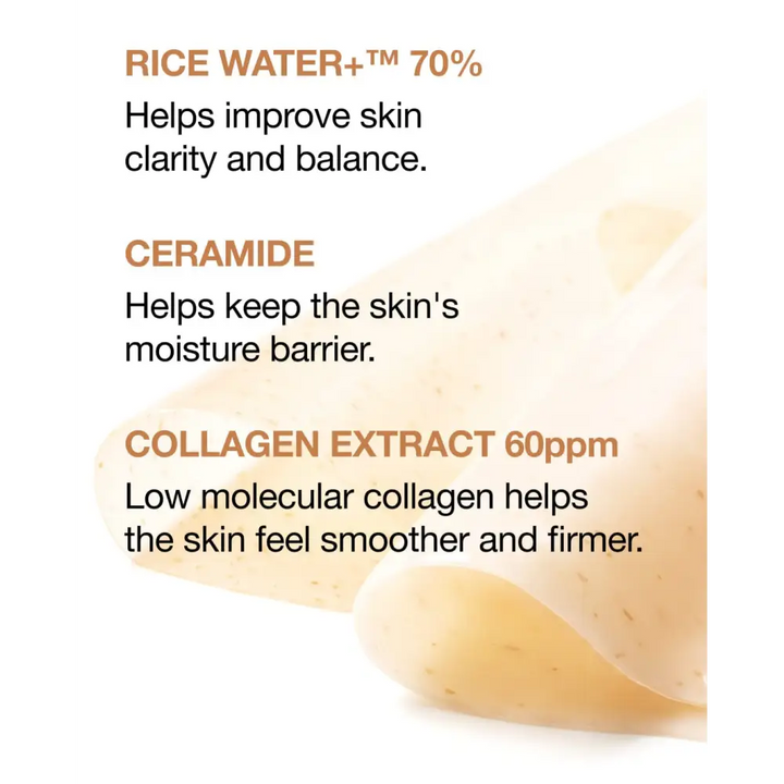 Anua Masque Collagène Éclat Rice 70 + Céramide: Nutrition & Luminosité – 4 masques - 4ea - Novaa skin care