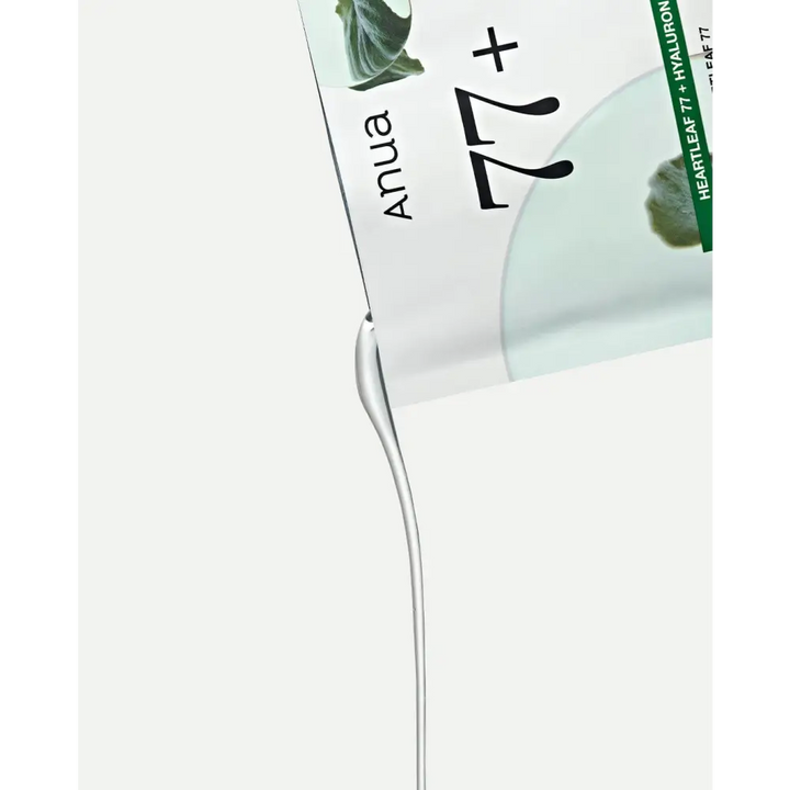 Anua Masque Tissu Apaisant 77 % Heartleaf + Hyaluron: Hydratation & Réconfort – 10 masques - 10 masques - Novaa skin