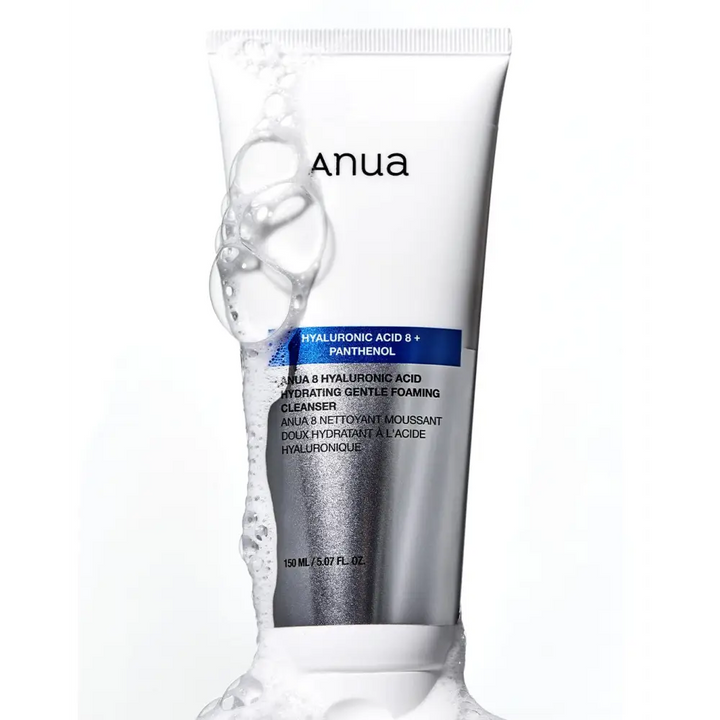 Anua Nettoyant visage: Acide Hyaluronique 8 + Panthénol – 150 ml - 150ml - Novaa skin care