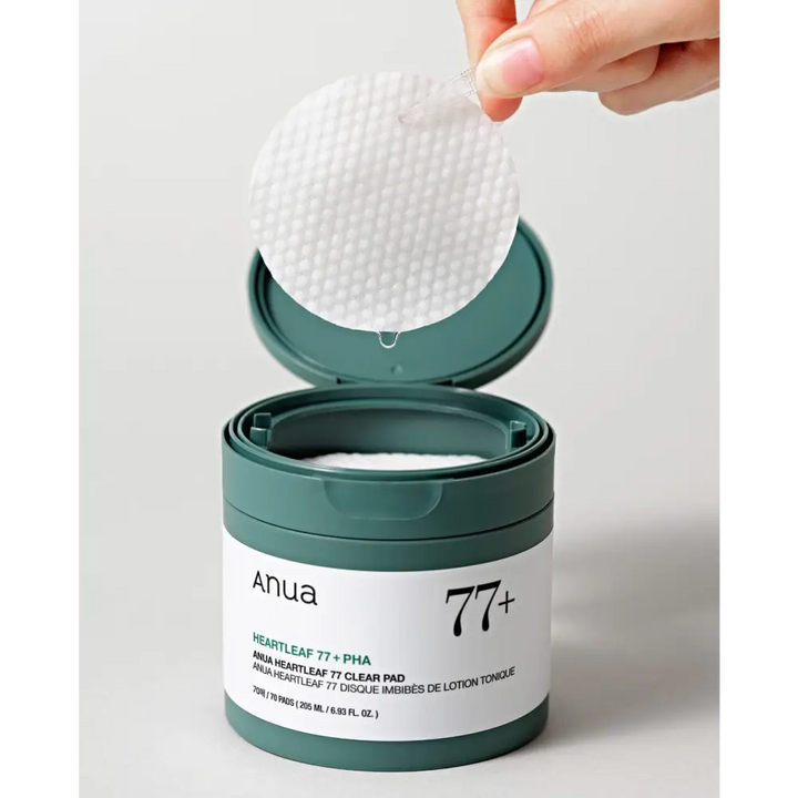 Anua Pads Toner Heartleaf 77 + PHA: Apaisement & Exfoliation Douce – 205ml / 70 pads - 205ml / 70ea - Novaa skin care