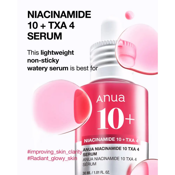 Anua Sérum Anti-Taches Niacinamide 10 % + TXA 4 % : Éclat & Correction – 30 ml - Novaa skin care