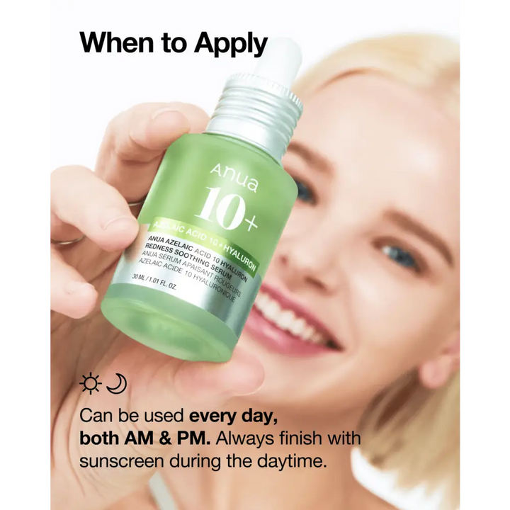 Anua Sérum Apaisant Rougeurs: Acide Azélaïque 10 % + Hyaluron – 30 ml - Novaa skin care
