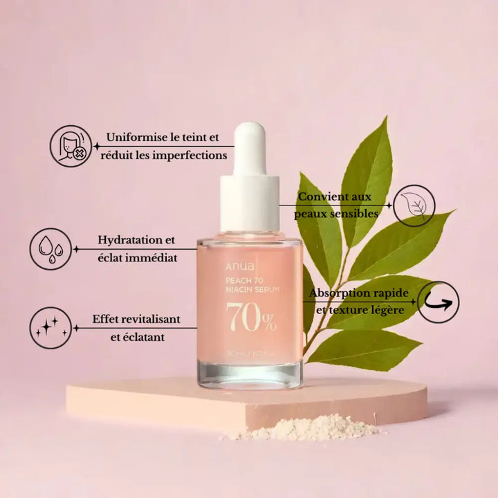 Anua - SÉRUM PÊCHE 70% NIACINAMIDE - 30mL - Novaa skin care
