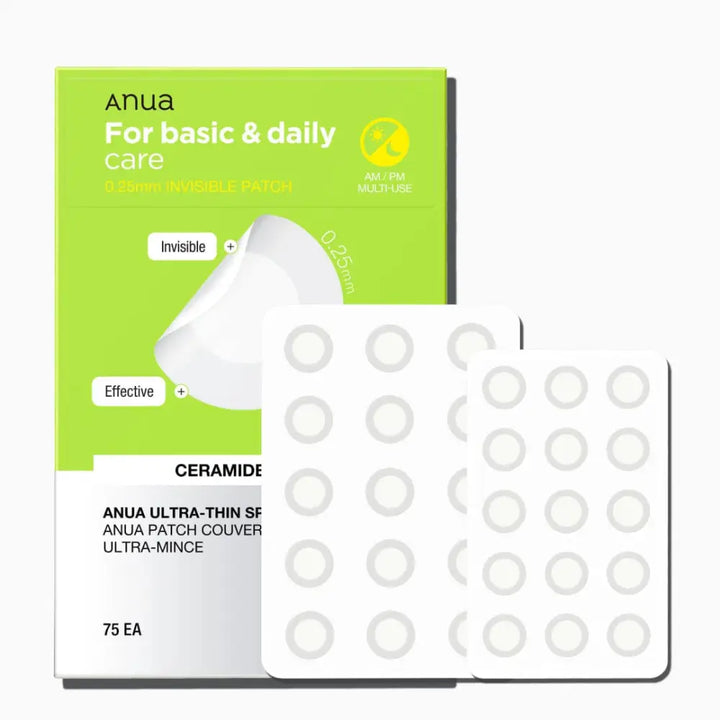 Anua Ultra‑Thin Spot Cover Patch: Cica + Céramide - 75 pcs - Novaa skin care