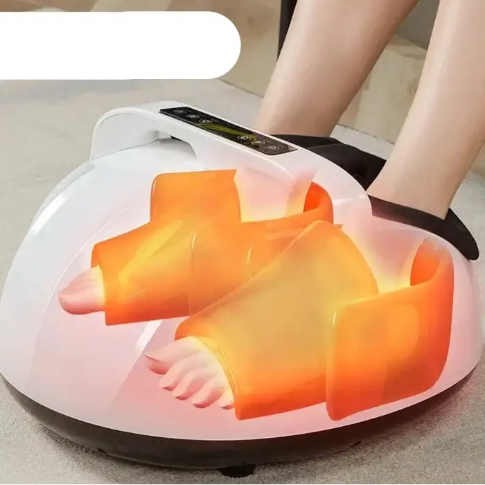 Appareil de Massage des Pieds - Compression Airbag Chauffage & Pétrissage avec Poignée