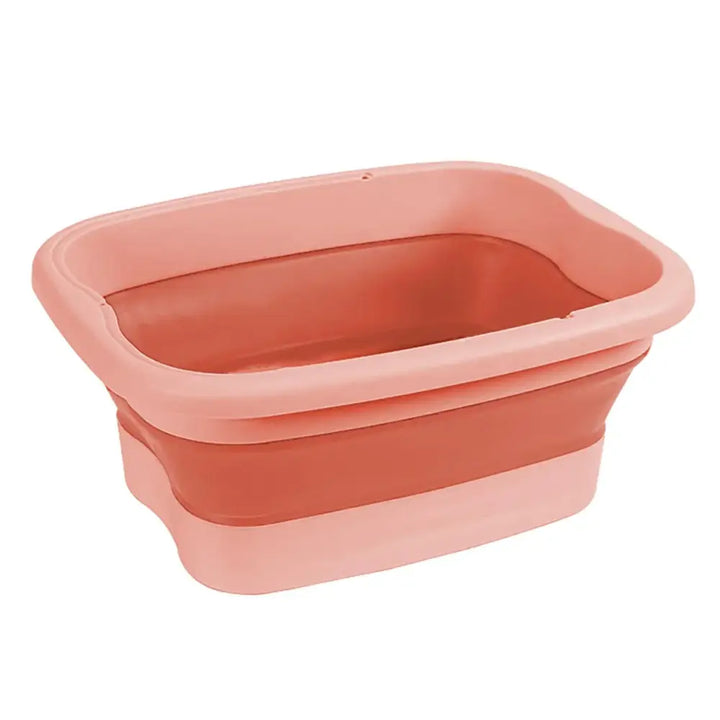 Bain de Pieds Pliable - Portable avec Préservation de la Chaleur et Stockage Facile - Rose
