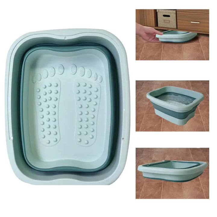 Bain de Pieds Pliable - Portable avec Préservation de la Chaleur et Stockage Facile