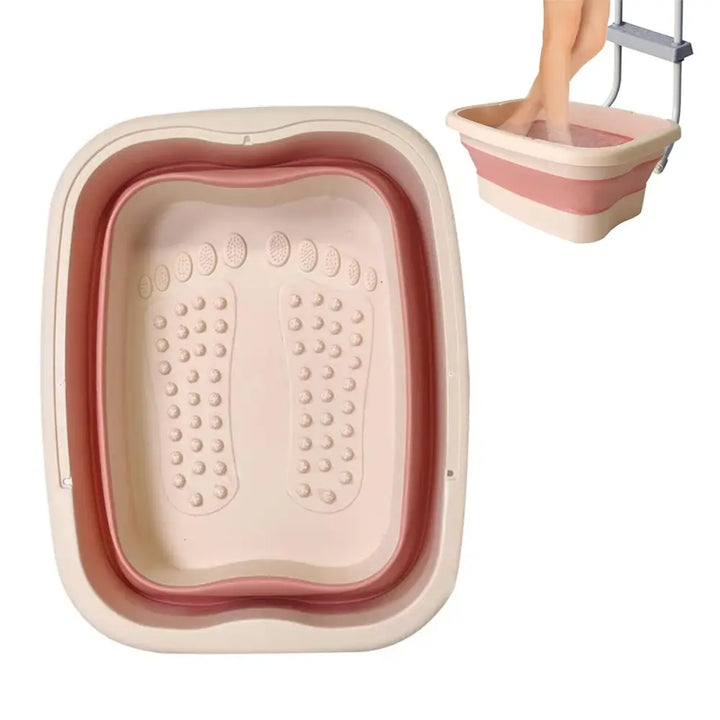 Bain de Pieds Pliable - Portable avec Préservation de la Chaleur et Stockage Facile