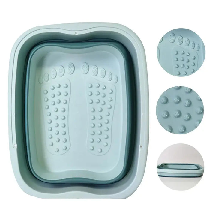 Bain de Pieds Pliable - Portable avec Préservation de la Chaleur et Stockage Facile