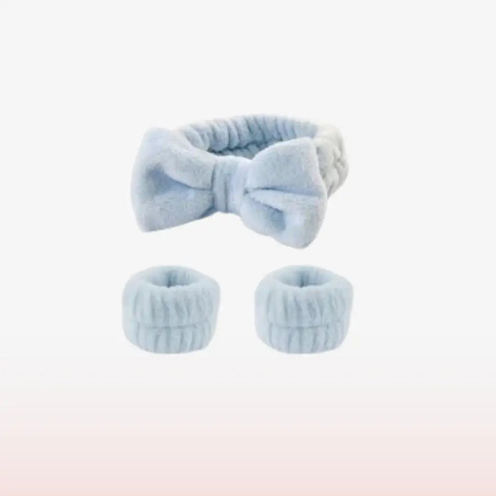 Bandeau Spa maquillage Velours Chic - Blanc