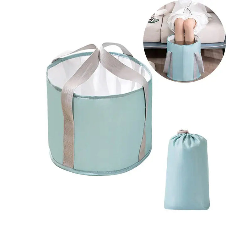 Bassin Pliable pour Pieds - Spa Ionique Détox avec Poignées