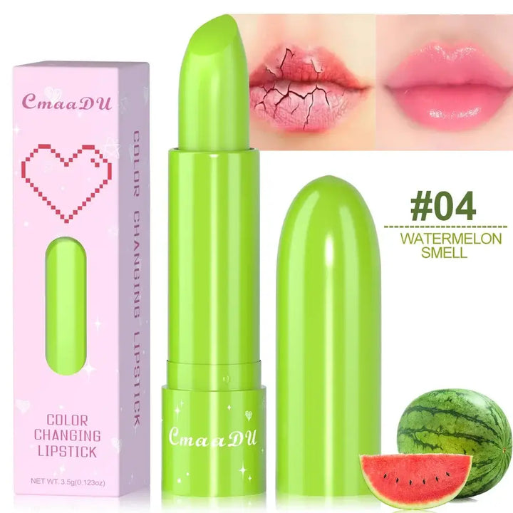 Baume à Lèvres Hydratant - Couleur Pêche Imperméable Anti-Dessèchement Soin Nourrissant - Pastèque