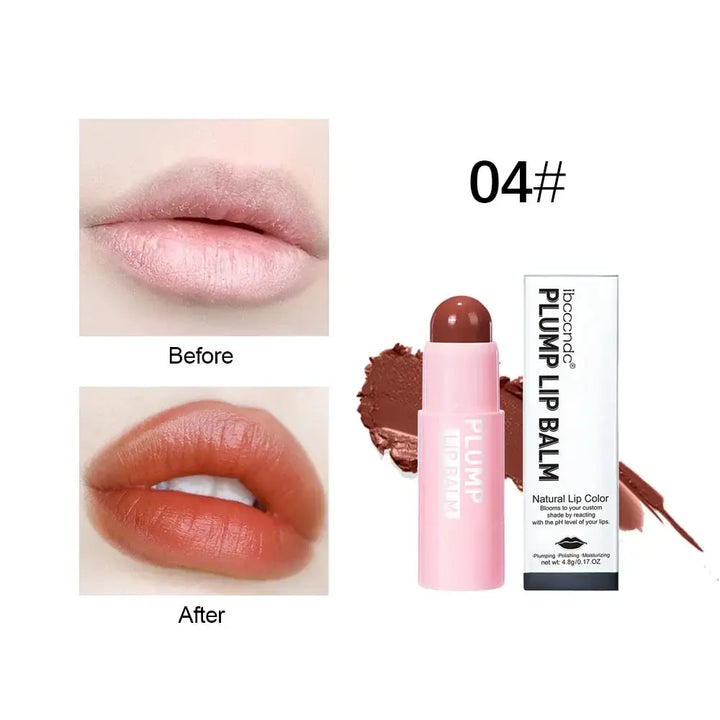 Baume à Lèvres Repulpant - Effet Volume & Réduction des Ridules - Brun Caramel
