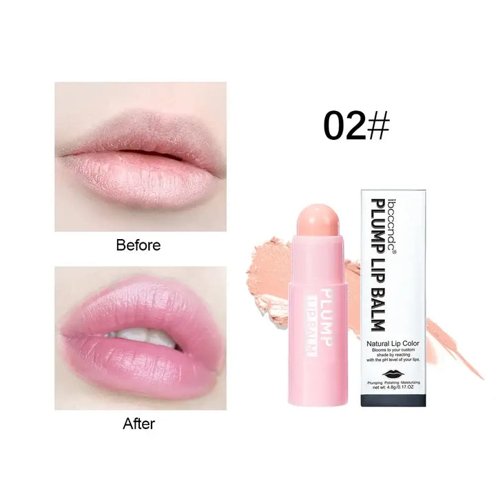 Baume à Lèvres Repulpant - Effet Volume & Réduction des Ridules - Rose Pastel