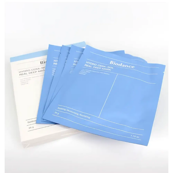 Biodance - Masque Bleu Hydro Cera-Nol Real (4 pièces) - Novaa skin care