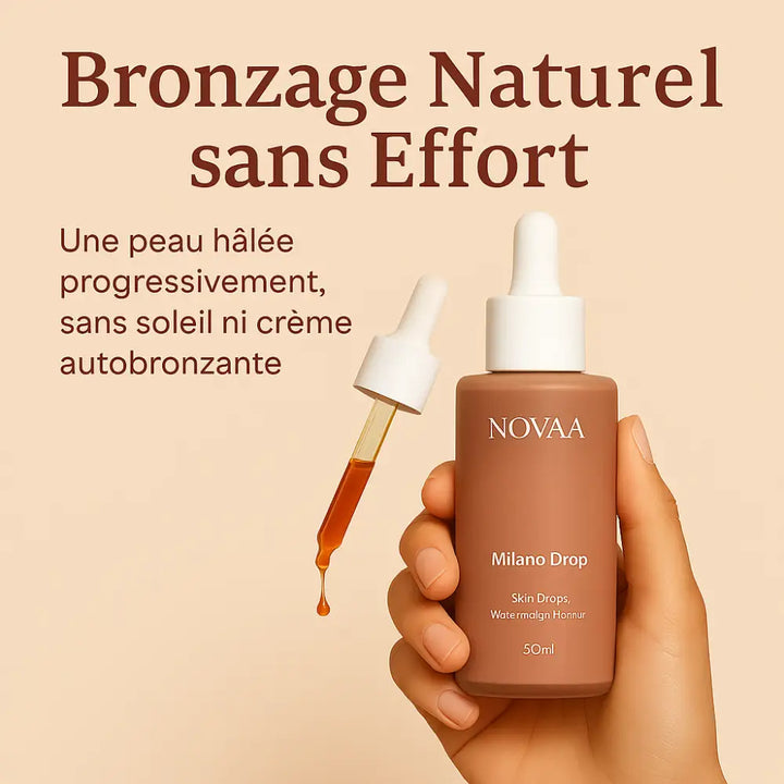 Bronzage naturel sans crème – Gouttes autobronzantes | Novaa® skin milano