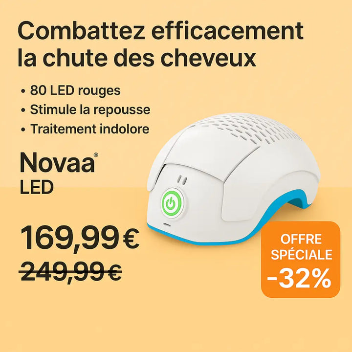 Casque LED Anti-Chute Cheveux & Repousse | Novaa® LED