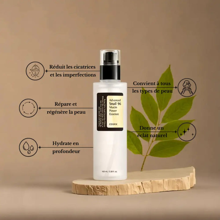 COSRX Snail Mucin Duo: Essence 96% + Crème 92% – 100 ml + 50 ml - Novaa skin care