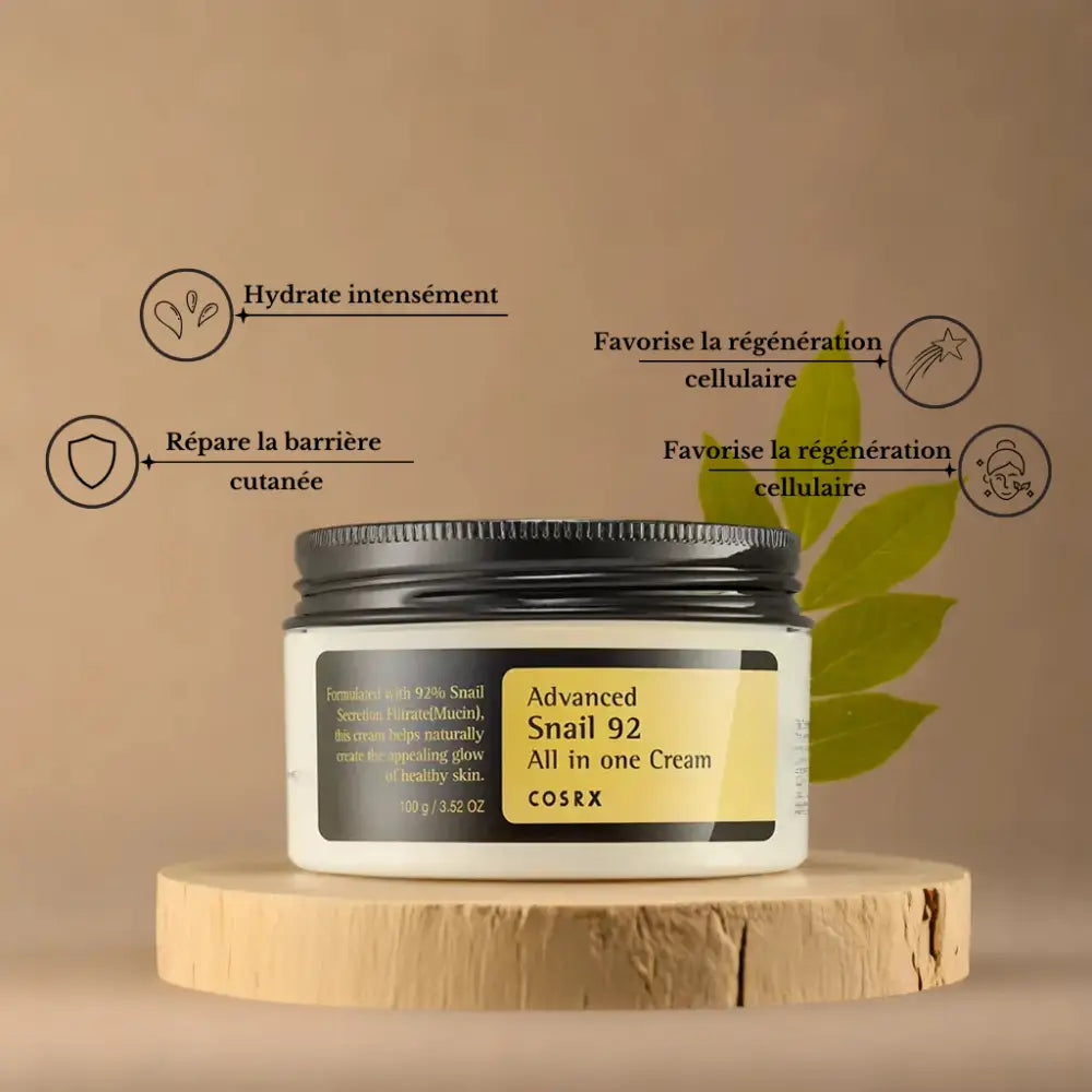 COSRX Snail Mucin Duo: Essence 96% + Crème 92% – 100 ml + 50 ml - Novaa skin care