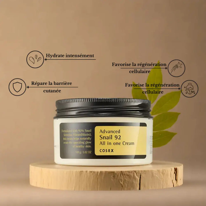 COSRX Snail Mucin Duo: Essence 96% + Crème 92% – 100 ml + 50 ml - Novaa skin care