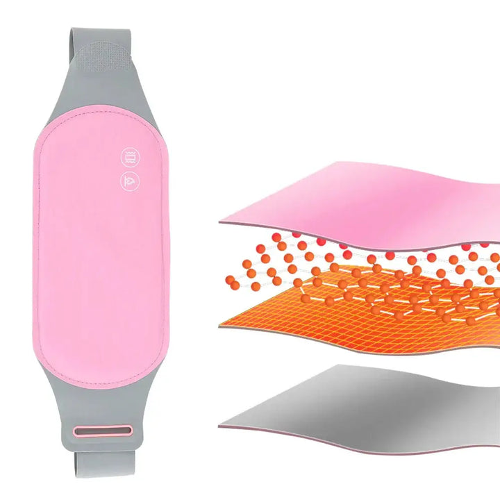 Coussin Chauffant USB Lavable - Soulagement Douleurs Menstruelles & Massage Taille Abdominale