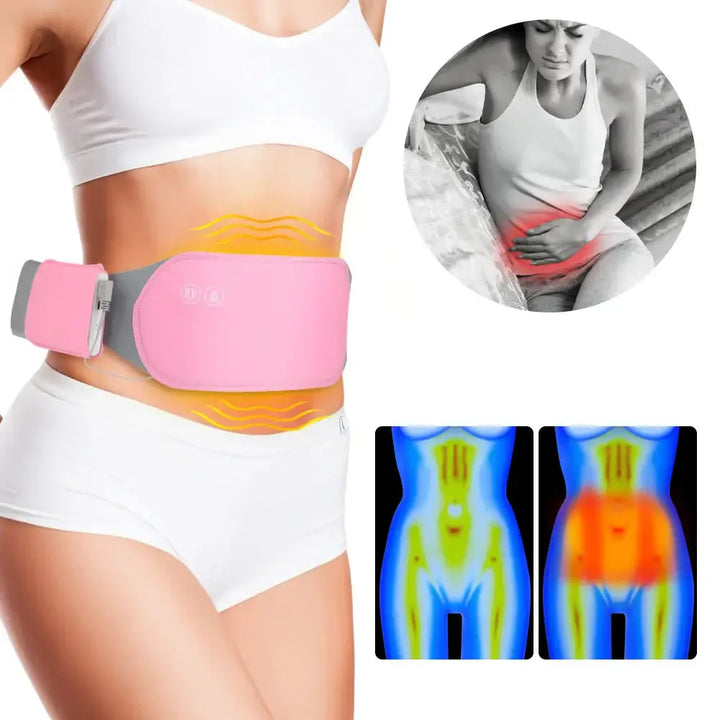 Coussin Chauffant USB Lavable - Soulagement Douleurs Menstruelles & Massage Taille Abdominale