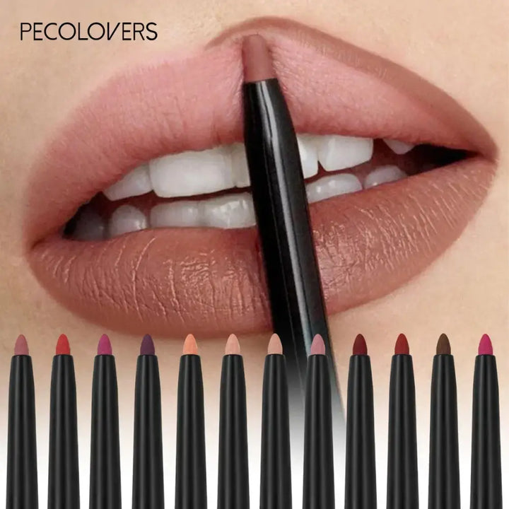 Crayon à Lèvres Mat - Contour Précis Tenue Longue Waterproof & Hydratant