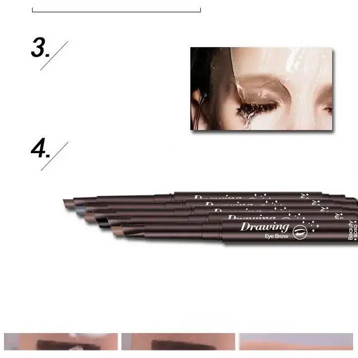 Crayon à Sourcils Waterproof – Tenue Longue Durée & Précision - Crayon sourcils waterproof – Précision & longue tenue