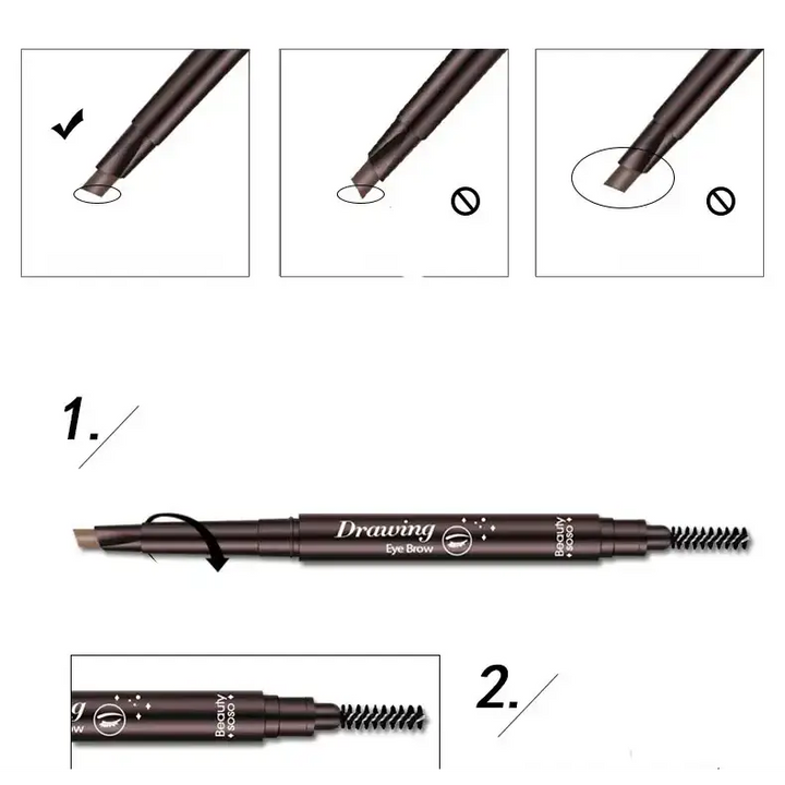 Crayon à Sourcils Waterproof – Tenue Longue Durée & Précision - Crayon sourcils waterproof – Précision & longue tenue