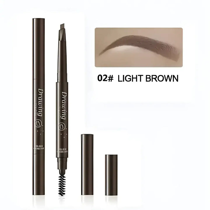Crayon à Sourcils Waterproof – Tenue Longue Durée & Précision - Brun Clair - Crayon sourcils waterproof – Précision &