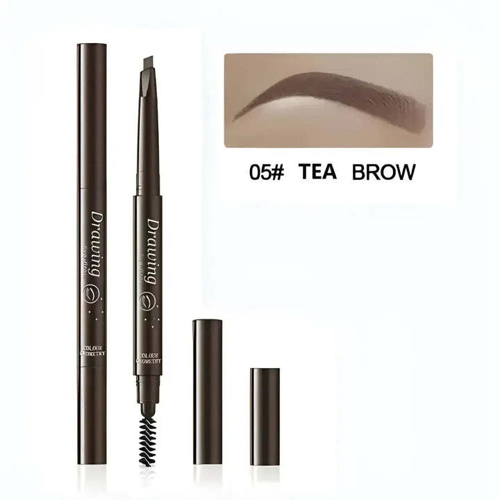 Crayon à Sourcils Waterproof – Tenue Longue Durée & Précision - Brun Moyen - Crayon sourcils waterproof – Précision &