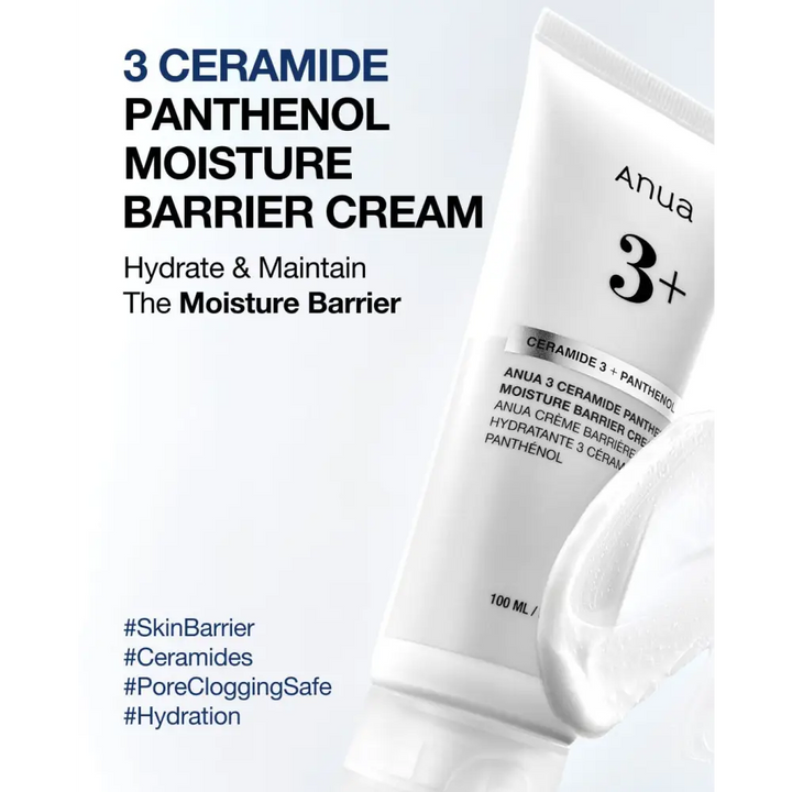 Crème Barrière Hydratante 3 Céramides et Panthénol - 100 ml - Novaa skin care