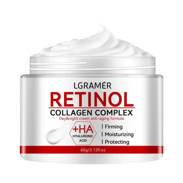 Crème Hydratante Visage Anti-Âge - Acide Hyaluronique & Collagène