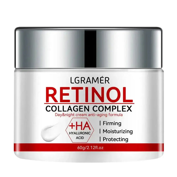 Crème Hydratante Visage Anti-Âge - Acide Hyaluronique & Collagène