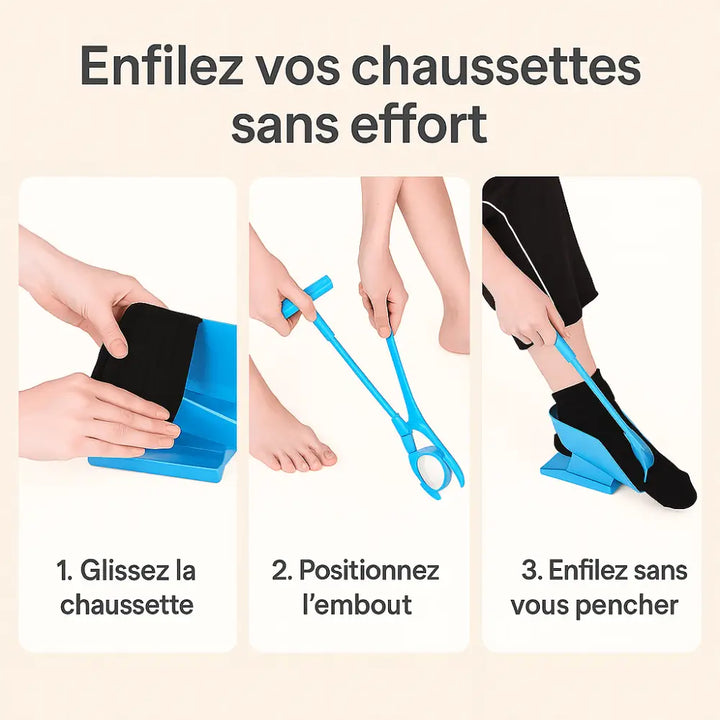 Enfile-Chaussettes Ergonomique – Novaa® EasySock™