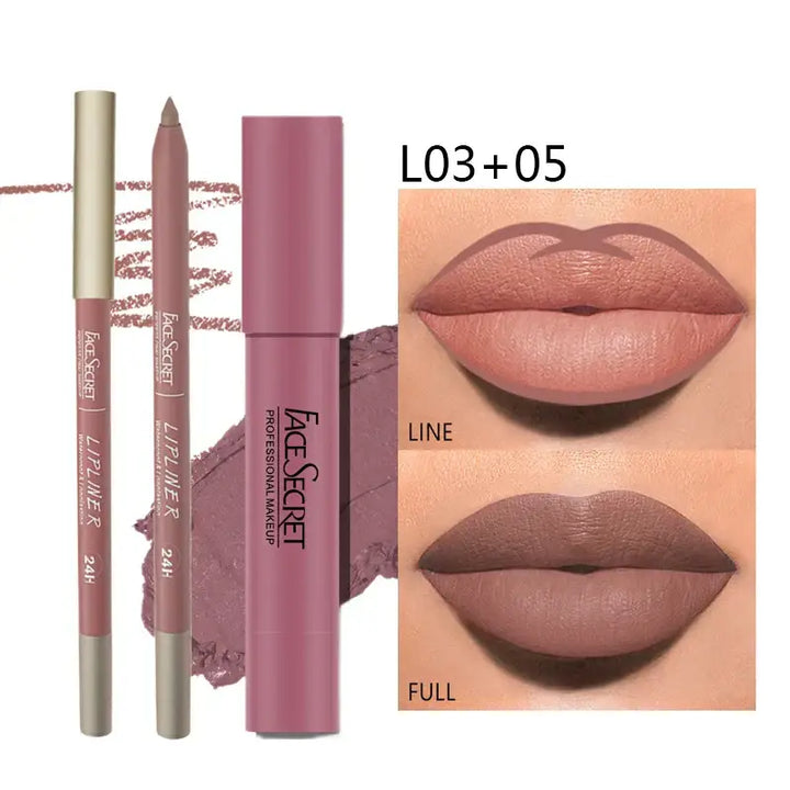 Ensemble Maquillage Femme - Waterproof & Longue Tenue - Marron rosé
