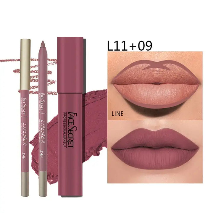 Ensemble Maquillage Femme - Waterproof & Longue Tenue - Prune profond