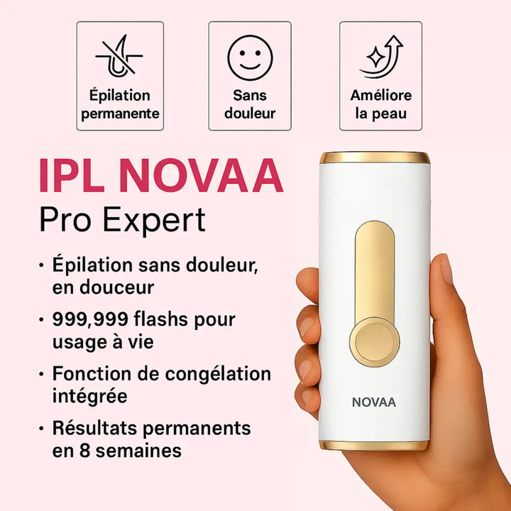 Épilateur IPL Novaa® Pro Expert – Épilation Définitive Corps & Visage