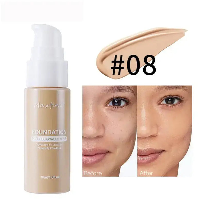 Fond de Teint – Teint Zéro Défaut et Longue Tenue - Caramel Profond - Fond de teint