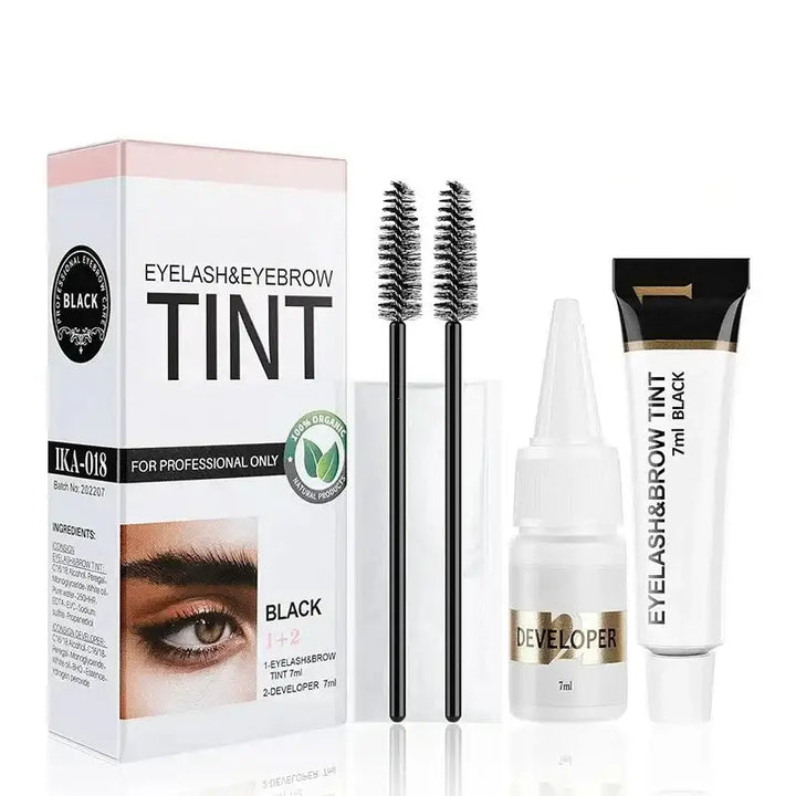 Kit de teinture pour sourcils longue durée – Crème de beauté à séchage rapide