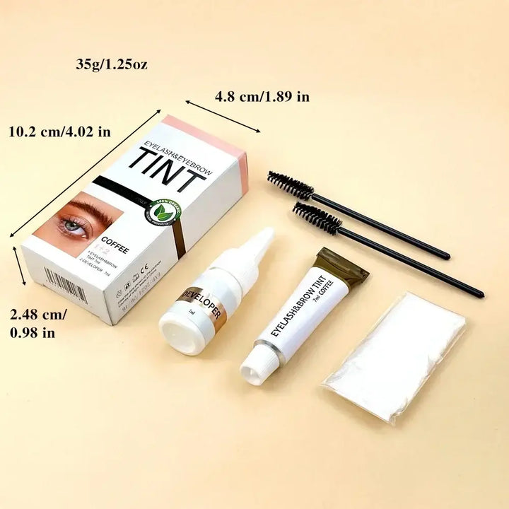Kit de teinture pour sourcils longue durée – Crème de beauté à séchage rapide
